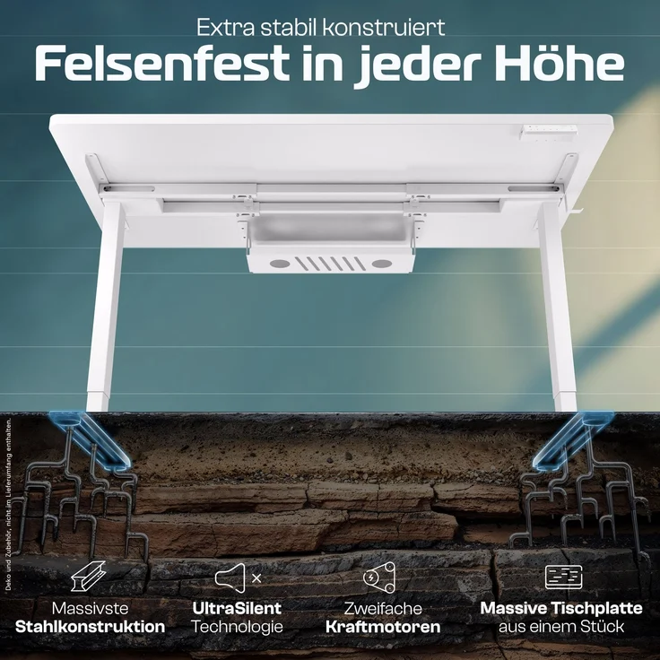 ProDesk Weiß/Weiß (160x80 cm) – Bild 3