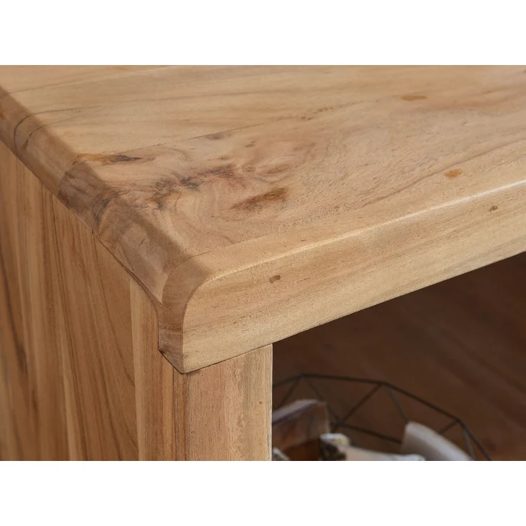 Schreibtisch >BOHA< in Akazie, Massivholz - 160x76x80cm (BxHxT) – Bild 6