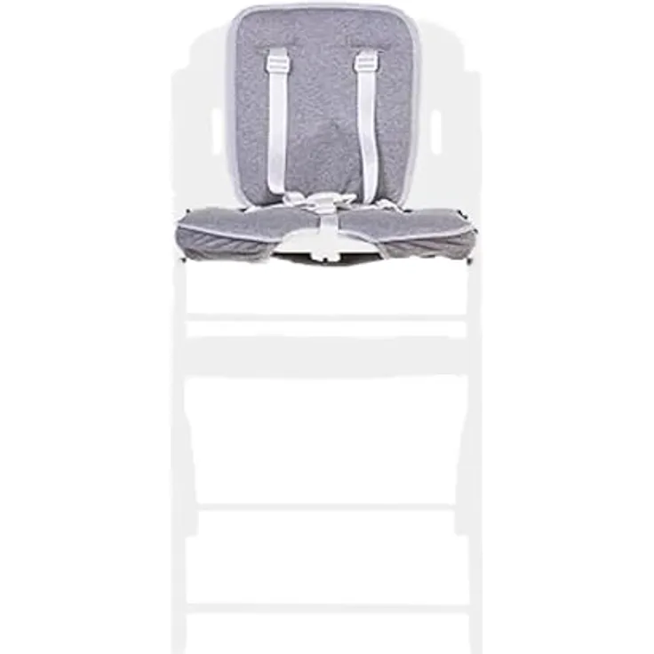 CHILDHOME, Kissen für Hochstuhl Evosit Childhome, Jersey 100% Baumwolle Ökotex, Jersey grey