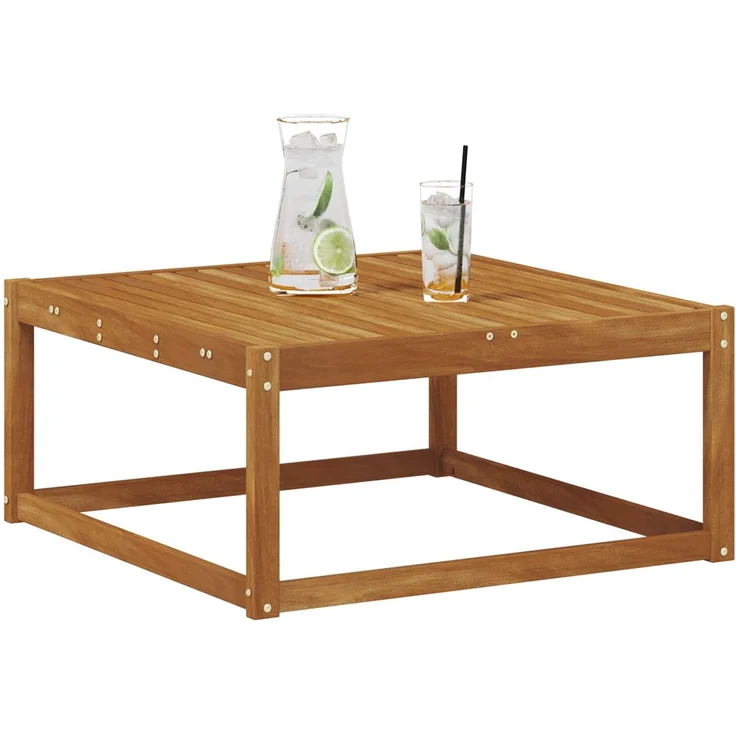 vidaXL Tisch für Outdoor Massivholz Akazie Natur 79 x 79 x 37 cm 900525 – Bild 3
