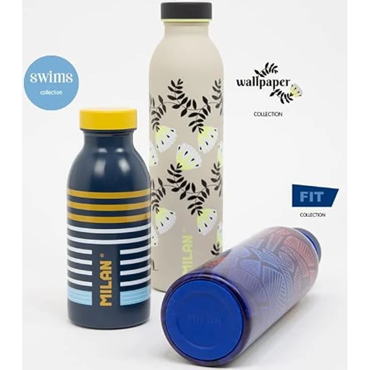 MILAN WALLPAPER BEIGE Thermosflasche 591ML – Bild 5