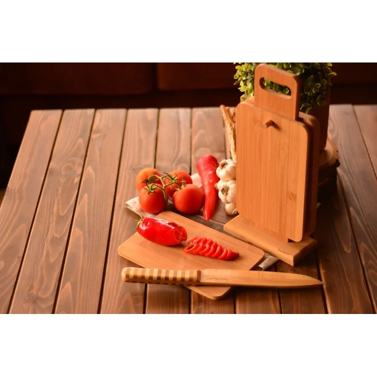Hermia Concept 'Askita' Schneidebrett aus Bambus, Walnuss, 15 x 7 x 32 cm – Bild 1