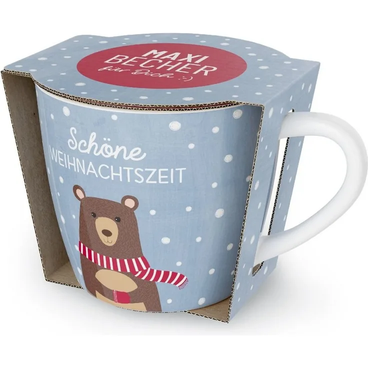 Weihnachtstasse Kaffeetasse Kaffee Tee Tasse Becher 400ml la vida Cosy Christmas Schöne Weihnachtszeit 910111