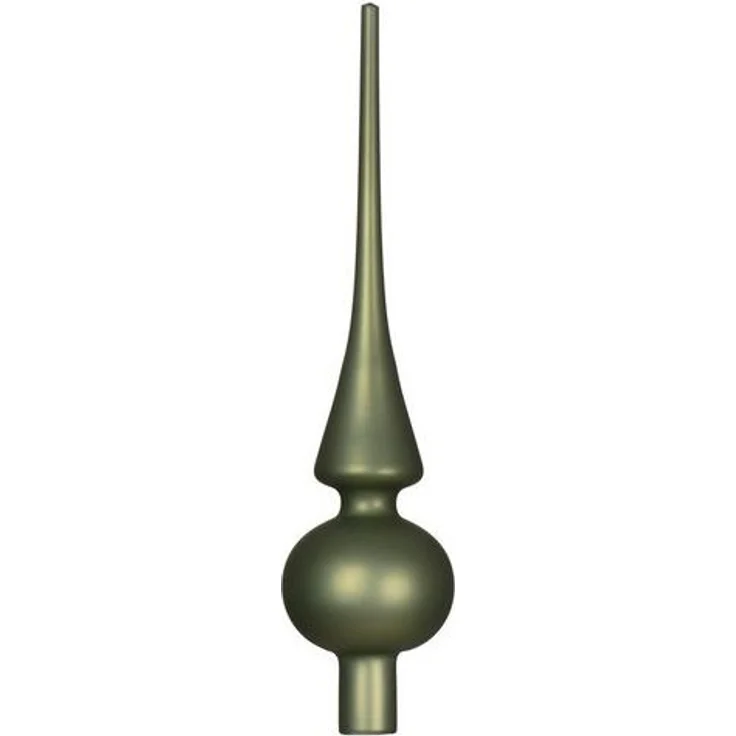 Kaemingk Christbaumspitze, Christbaumspitze Glas 26cm - Rosmarin matt – Bild 2