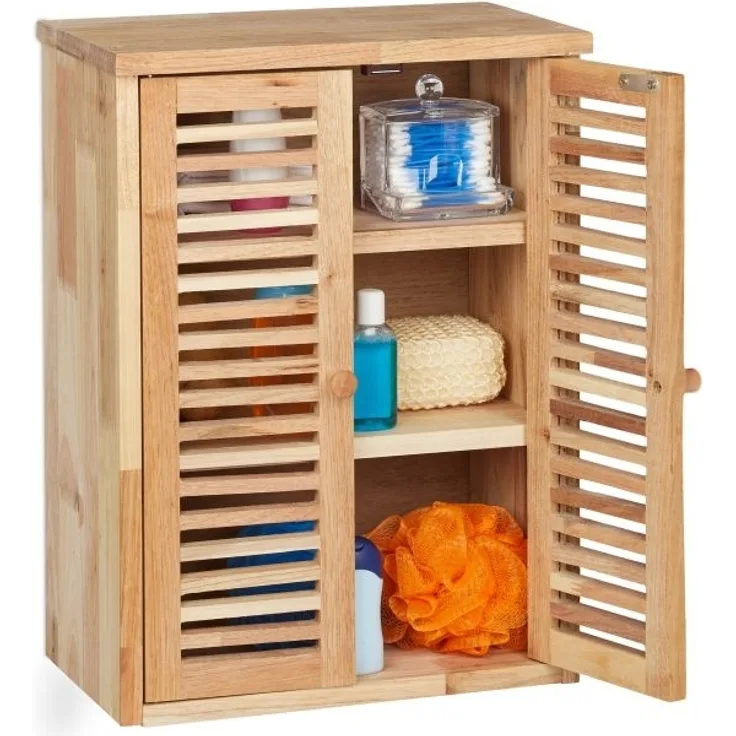 Schmaler Hängeschrank aus Walnuss