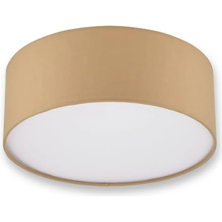 REV Deckenleuchte - Deckenlampe rund 30cm mit Stoff-Lampenschirm im modernen Look – ideal für Schlafzimmer, Wohnzimmer & Kinderzimmer, jute – Bild 2