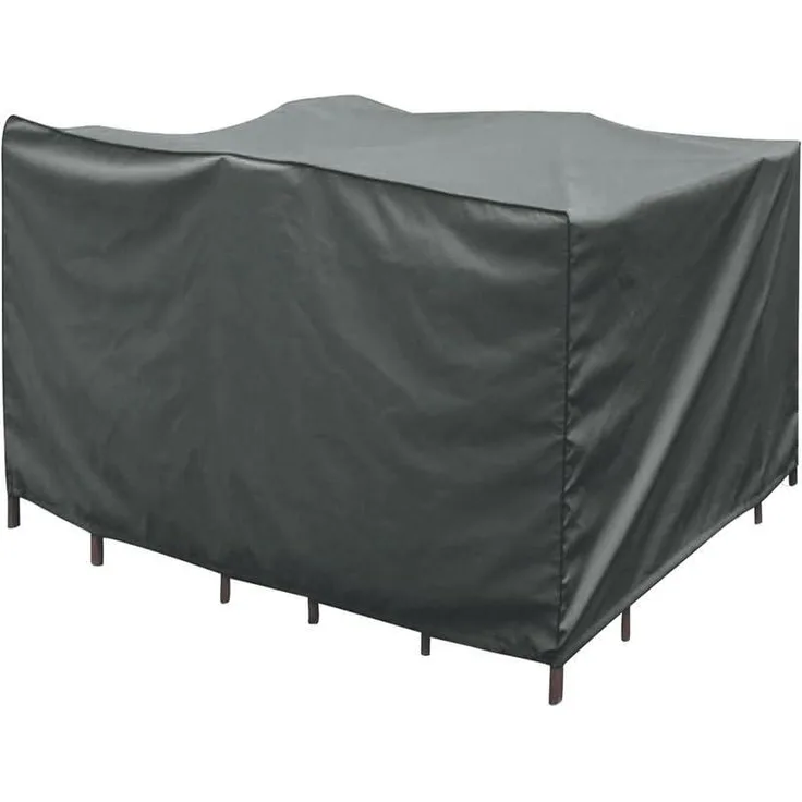 greemotion Abdeckung für Loungemöbel - Abdeckhaube Gartenmöbel Grau - Schutzhülle Lounge Set - Wetterschutz-Hülle mit Zugband - Abdeckplane Möbelset - verschiedene Größen