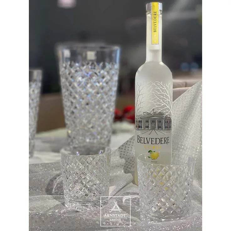Whiskyglas Kristall Karo Gold clear (9,3 cm)
