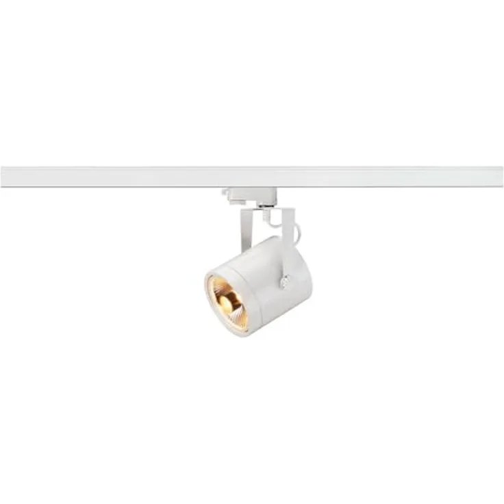 SLV 153421 EURO SPOT Track rund weiß GU10 max. 75W inklusive 3Phasen-Adapter