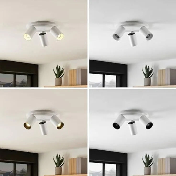 Arcchio Deckenstrahler Brinja, Metall, Weiß IP20, 3 x 10 W LED – Bild 4