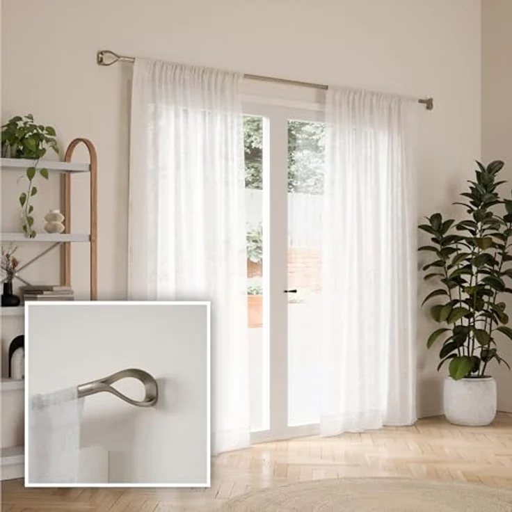 Umbra Vorhangstange Loop Nickel, 107-306 cm, Edelstahl, Kunststoff – Bild 7