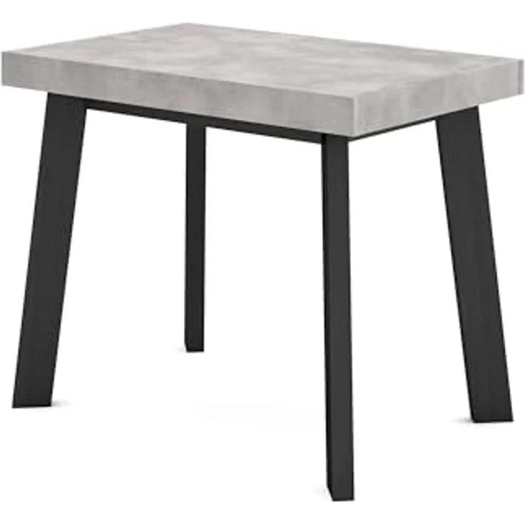 Skraut Home | Ausziehbarertisch | Multifunktionaler ausziehbarer | 300 | Für 14 Gäste | Hölzerne Beine | Moderner Stil | Zement – Bild 6