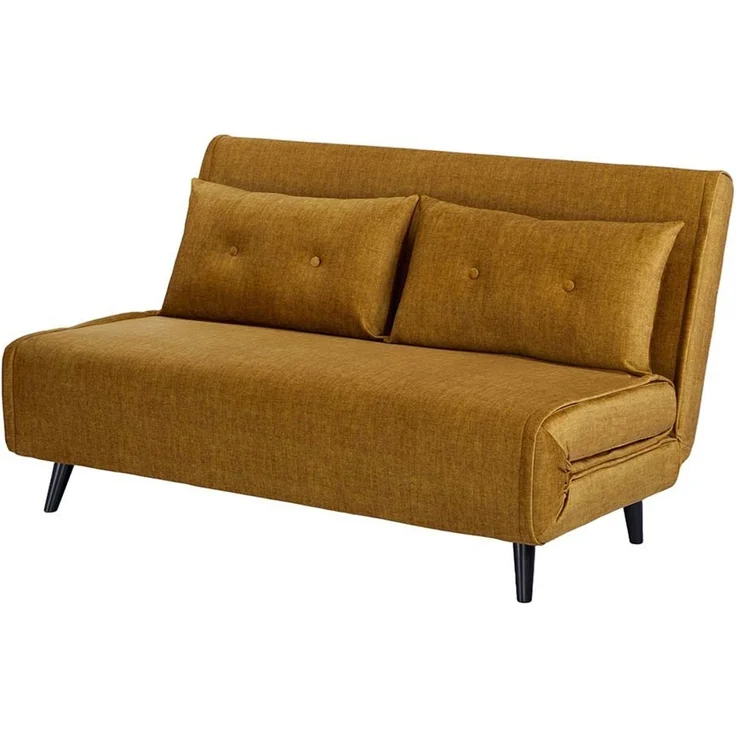 riess-ambiente Relaxsessel SMART MULTIFUNCTION 140cm senfgelb - Samt, Bettfunktion, FSC (Einzelartikel, 1-St), Ausziehbarer Schlafsessel - ideal für Arbeits-, Wohn- und Gästezimmer – Bild 2