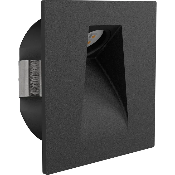 Eglo 99644 Einbauleuchte MECINOS schwarz L:8 B:8 H:0,3cm 3000K