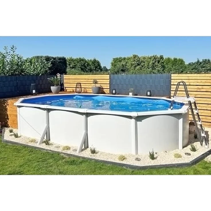 Planet Pool Ovalpool Stahlwandpool ovalform Classic 535x300x120 cm, Sta (Einzelbecken, 1-tlg), verzinkte Stahlwand – Bild 2