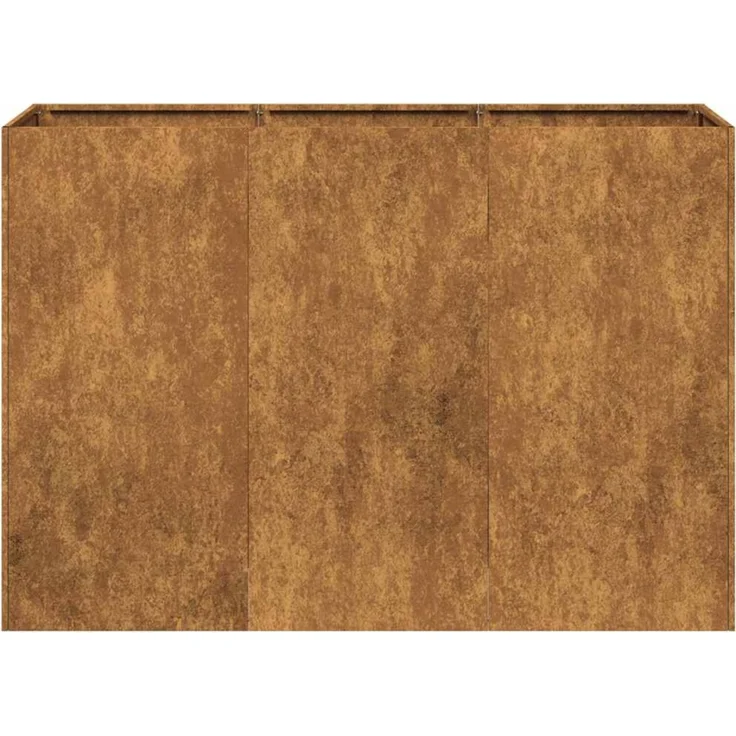 vidaXL Pflanzkübel Rostig 120x40x80 cm Wetterfester Stahl 860723 – Bild 4