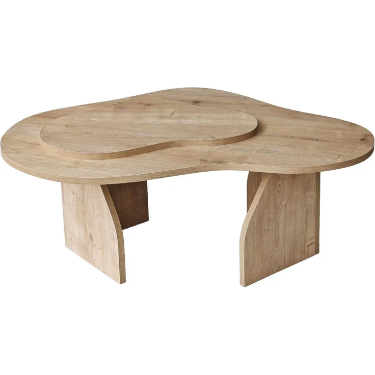 Stylish Coffee Table, Sapphire Oak, 105 x 35 x 65 cm | 100% Melamine Coated Particle Board, 18 mm Thickness | Modern Design for Living Room & Lounge – Bild 9