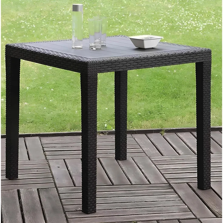 PROGARDEN 052024 Bistro-Tisch 77x77 cm, anthrazit ***NEU*** – Bild 2