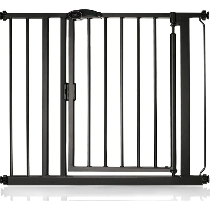 Bettacare Automatisch Schließendes Treppengitter, 89.4cm - 96.4cm, Mattschwarz, Druckmontage-Sicherheitsgitter, Babygitter, Sicherheitsschranke für Türen, Flure und Räume – Bild 1