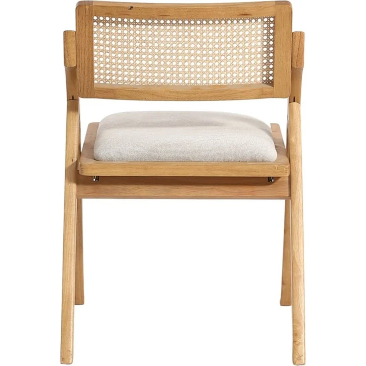 LIM HOME Klappstuhl TB000 (Packung, 1 St), Gestell aus Massiveholz FSC®, Sitzfläche aus Rattan – Bild 4
