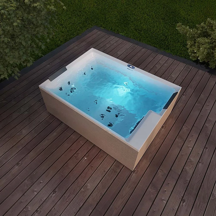 HOME DELUXE Outdoor-Whirlpool 'Nimbus Deluxe Pure', 190 x 140 cm, für 2 Personen – Bild 5