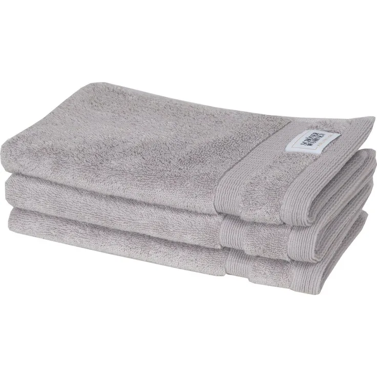 SCHÖNER WOHNEN-Kollektion Gästehandtuch Cuddly, Frotteevelours (3-St), schnell trocknende Airtouch-Qualität