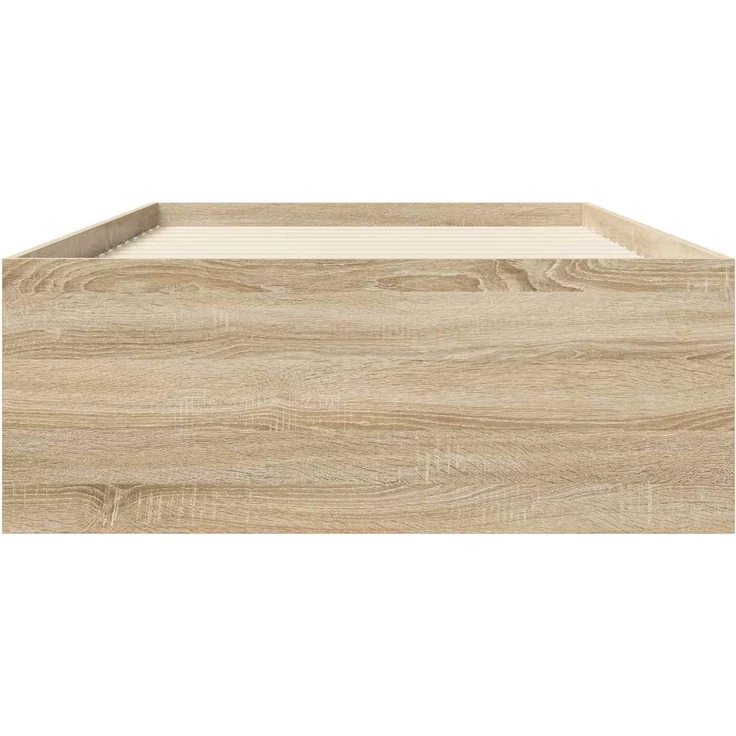 vidaXL Bettgestell mit Stauraum Sonoma-Eiche 80 x 200 cm Holzwerkstoff 3429518 – Bild 4