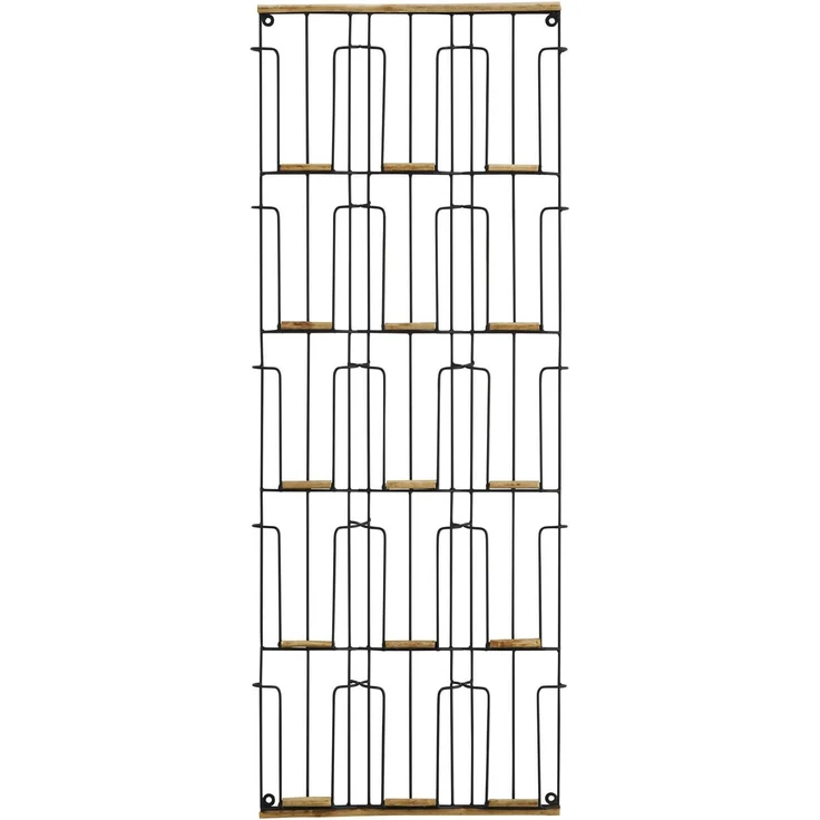 Kartenhalter Wandregal aus Eisen und Bambus dekorativ für Postkarten, Höhe 93 cm... – Bild 1
