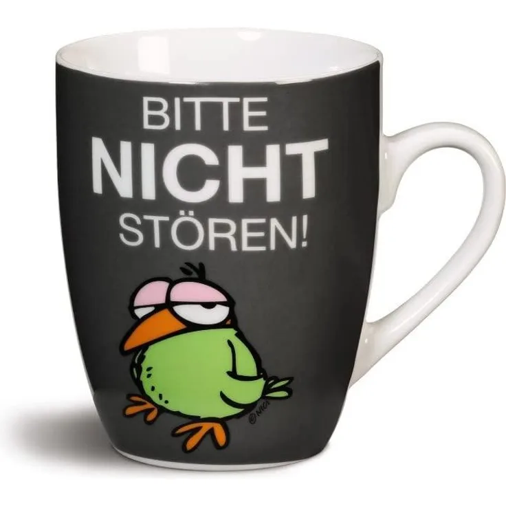 NICI Tasse Bitte Nicht Stören! Kaffeetasse, Becher, Vogel, Geschenk, Kaffeebecher, 270 ml, 40297