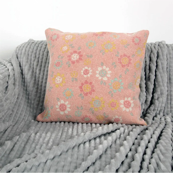 Dekokissen 45 x 45 cm ( Chiffa Spice ) Kissenhülle inkl. Füllkissen ( 2er Pack ) - 100% Baumwolle - Hochwertiger Kissenbezug mit Reißverschluss – Bild 3