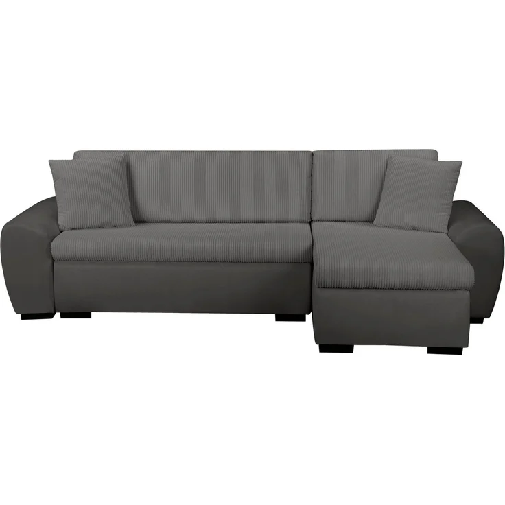 OTTO home Ecksofa KIVELLA mit Schlaffunktion, Cord-Struktur, L-Form, 240 cm, Schlafsofa - Liegefläche (128/191), Bettkasten, Cord-Struktur-Mix – Bild 2