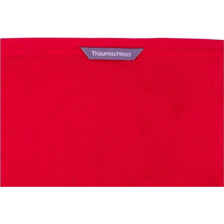 Traumschloss Frottier-Line, Frottier (1-St), Flauschig weich & angenehm zur Haut, 1x Badehandtuch, Rot, 50x100 – Bild 3