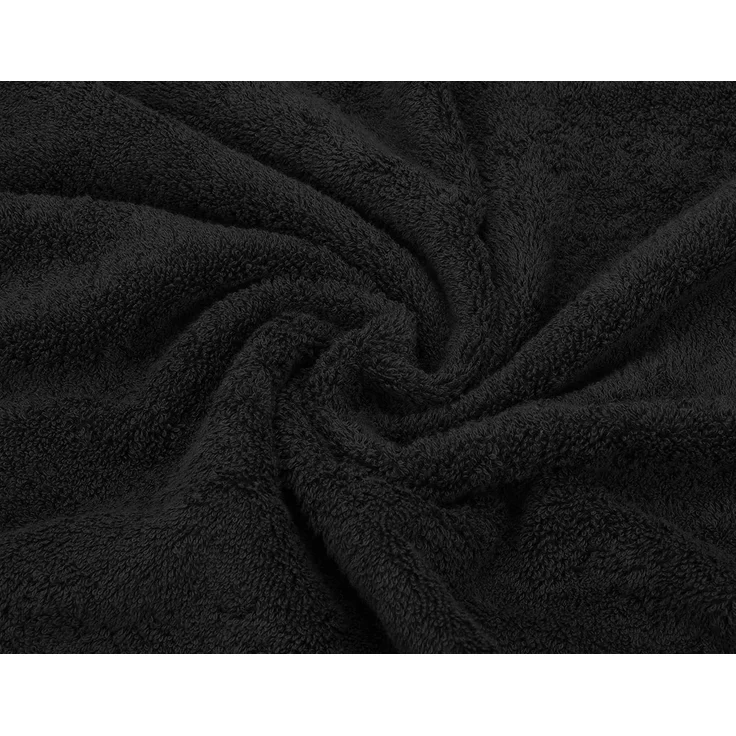 ABC Handtuchset aus Baumwolle, 3-teilig, schwarz – Bild 4