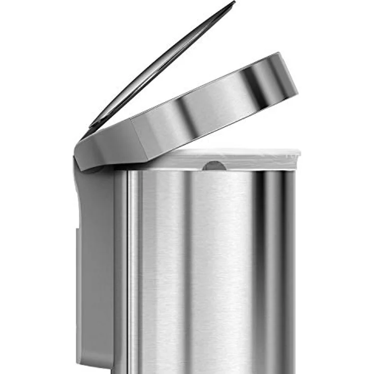 Simplehuman 45L halb-runder Sensormülleimer, gebürstet – Bild 7
