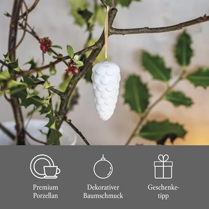 like. by Villeroy & Boch Winter Glow Ornament Tannenzapfen A U S L A U F ! – Bild 3