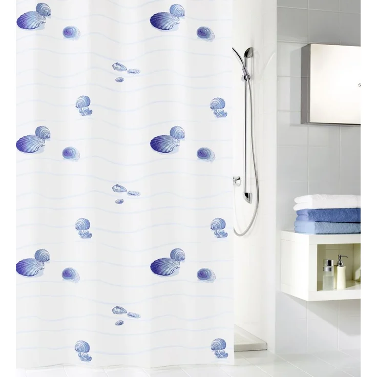 Kleine Wolke Duschvorhang Miami blau, 180 x 200 cm – Bild 1