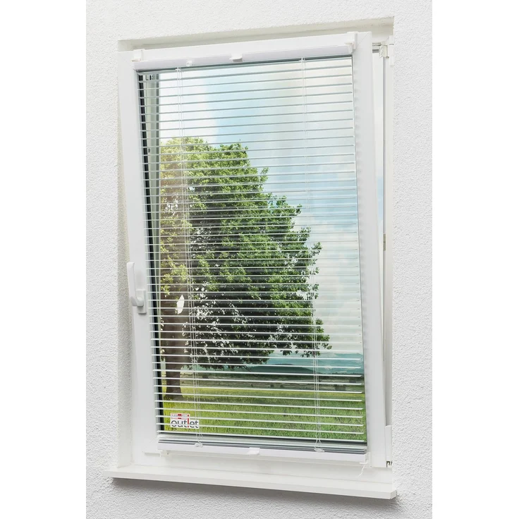 Klemmjalousie aus Alu (B x H) 45cm * 130cm in weiß, frei verschiebbar – Bild 6