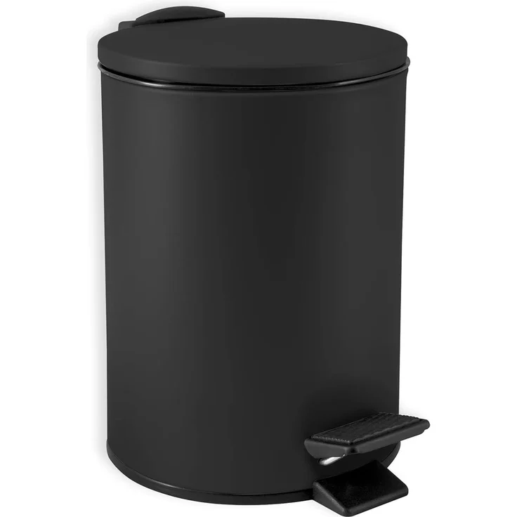 Treteimer Adelar - Schwarz matt 3 Liter – Bild 1