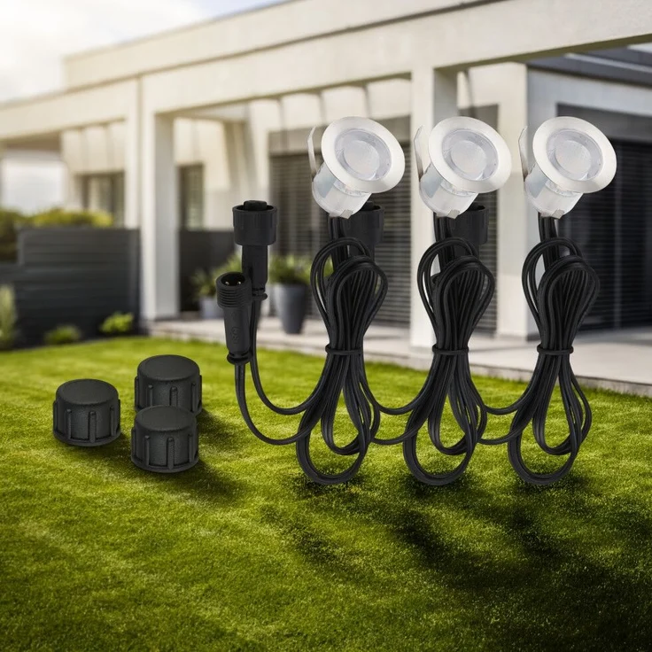 Briloner LED Außen-Bodenstrahler Kebony Connect to Shine 3er Ergänzungsset 1,8W – Bild 8