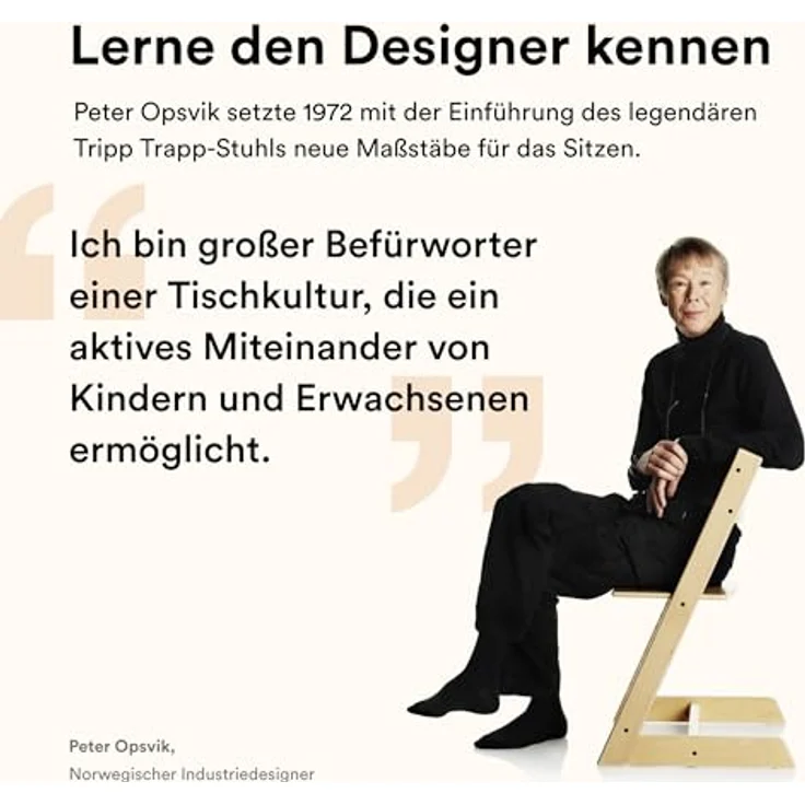 Stokke 'Tripp Trapp' Hochstuhl, Oak Black, höhenverstellbar, Buche massiv, bis 110 kg – Bild 9