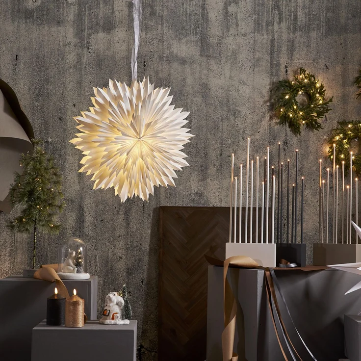 LED Echtwachskerze -Flamme', Batterie, Timer, Gold, 15cm – Bild 5