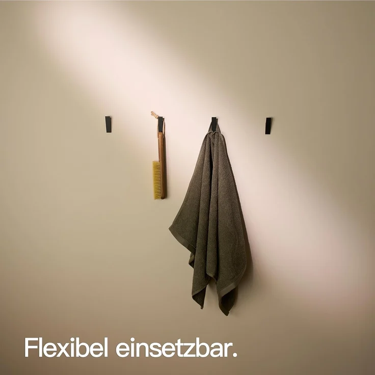 Designfabrik Hamburg Handtuchhaken DFHH KH, (4x Wandhaken), rostfrei, pulverbeschichtet, eloxiert, sandgestrahlt – Bild 4