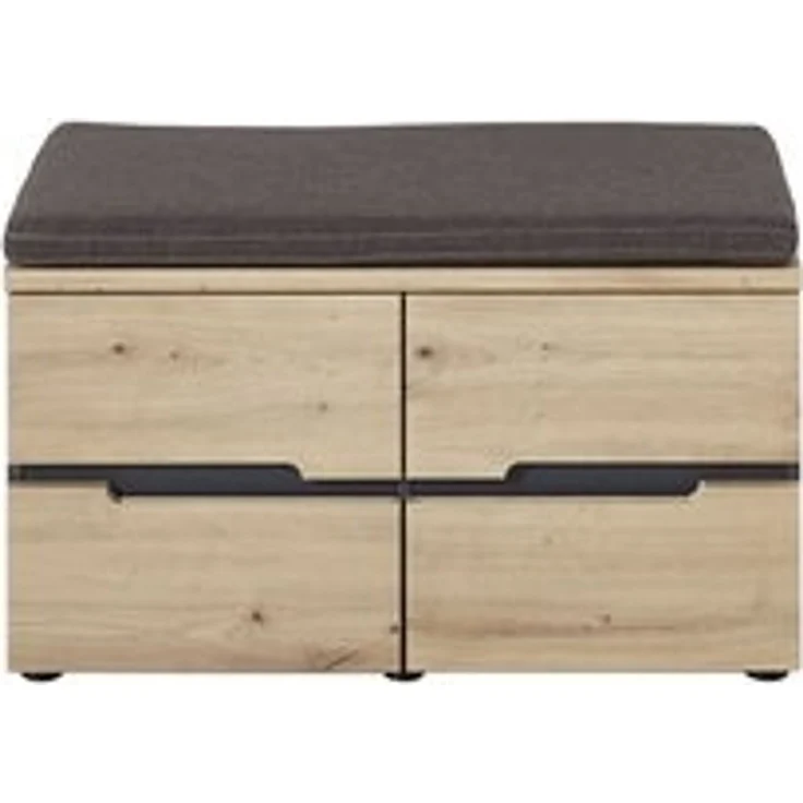 Bank Melanie / Memphis, Holzwerkstoff, Holzfarben, 80 x 48 x 38 cm – Bild 6