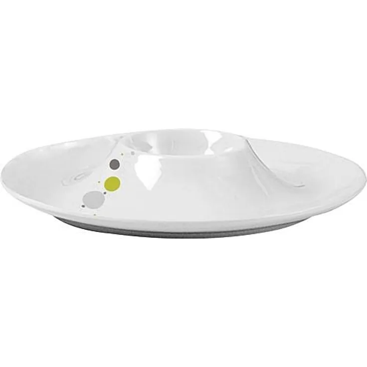 Brunner Eierbecher Melamin Space Weiß/Grau/Lime