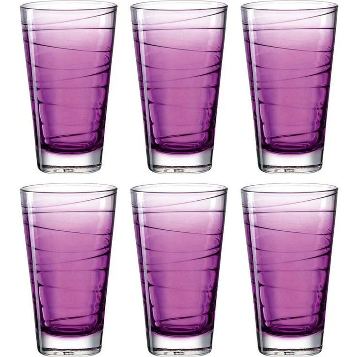 LEONARDO Longdrinkglas VARIO STRUTTURA, 6-tlg, Glas, 280 ml, 6-teilig – Bild 2