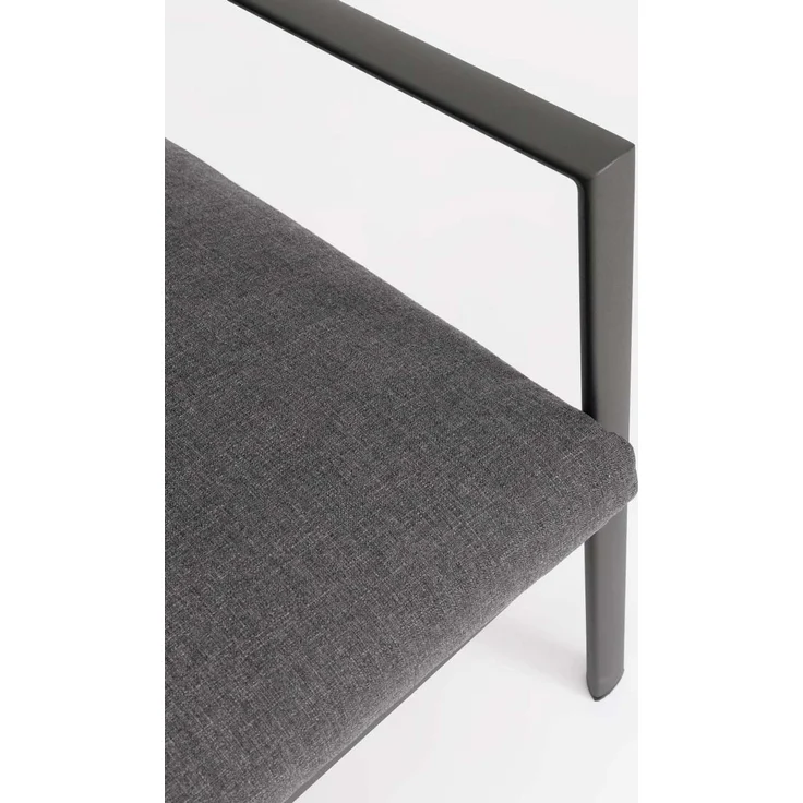 Garten-Set Ronoko aus Aluminium und Olefin-Gewebe, modern, anthrazit, 4-teilig für Outdoor – Bild 3