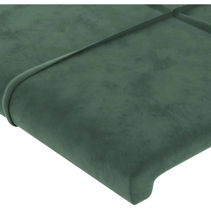 vidaXL Kopfteile 2 Stk. Dunkelgrün 90 x 5 x 78/88 cm Samt 346085 – Bild 4