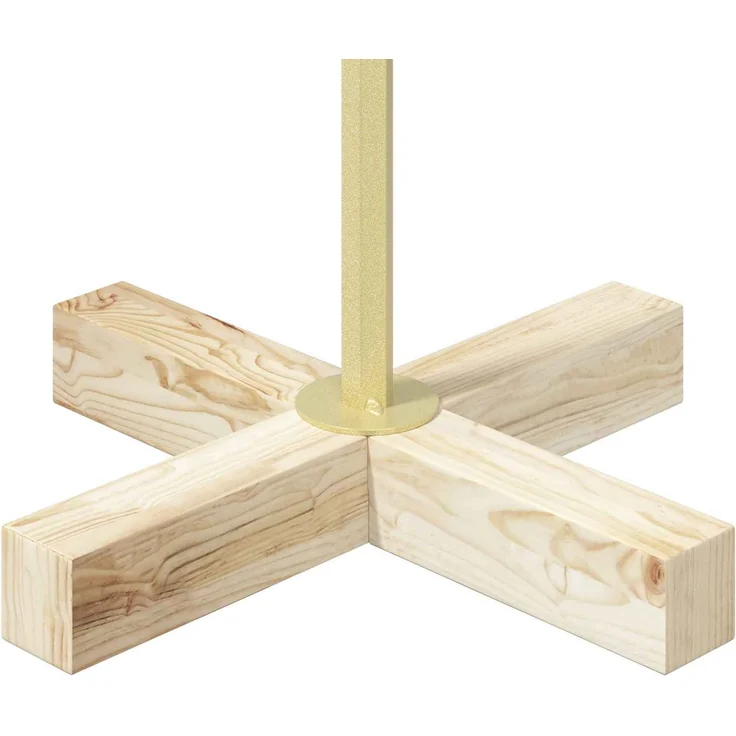 vidaXL Metall Weihnachtsbaum KUOPIO 120 cm Stahl Gold 42053868 – Bild 6