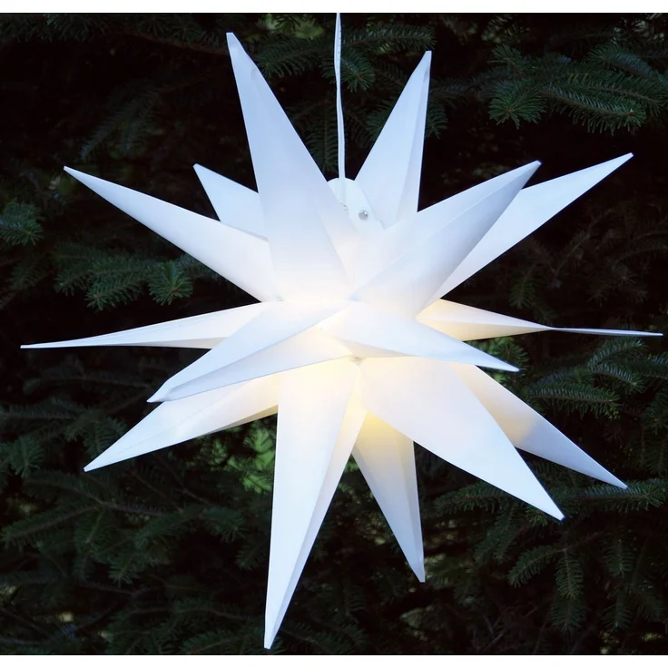 Guru-Shop LED-Stern für außen 3D Außenstern Kaspar, Weihnachtsstern,., Leuchtmittel inklusive – Bild 1