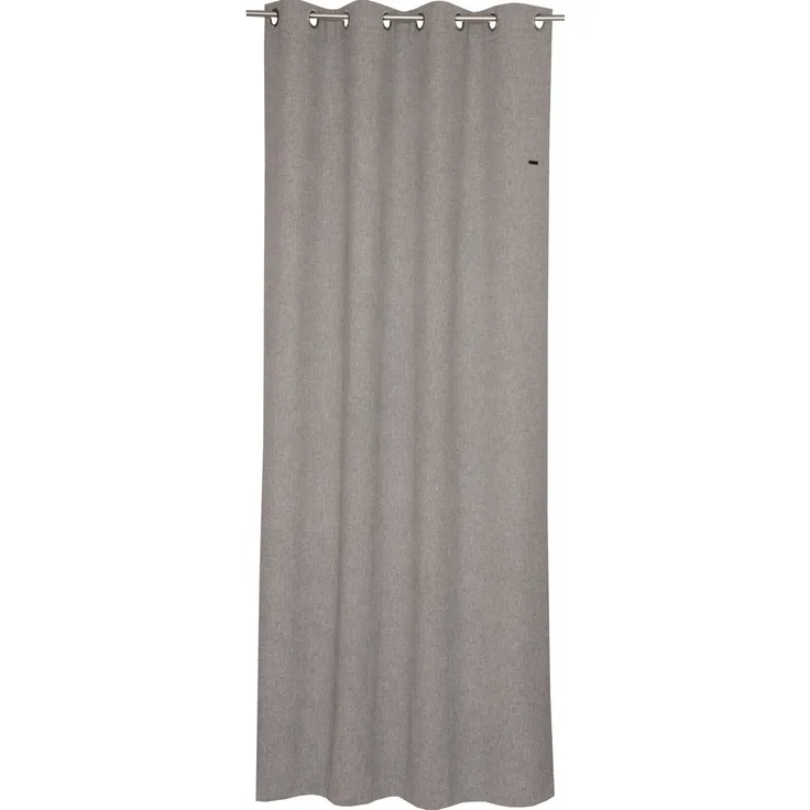 Esprit 'E-HARP' Ösenschal, Polyester hellgrau, 140 x 250 cm, blickdicht